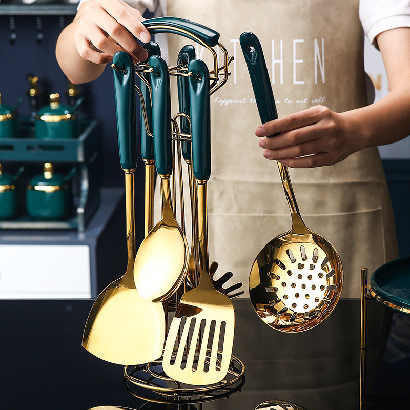 7-teiliges Küchen-Set – Edelstahl & Silikon
