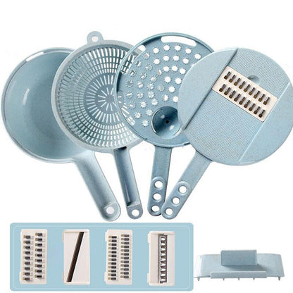 8-in-1 Hobel & Schäler-Set mit Sieb