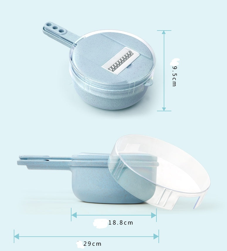 8-in-1 Hobel & Schäler-Set mit Sieb